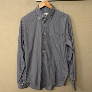 Peter Millar button down performance sport shirt size large.